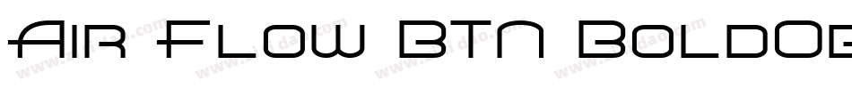 Air Flow BTN BoldOblique字体转换